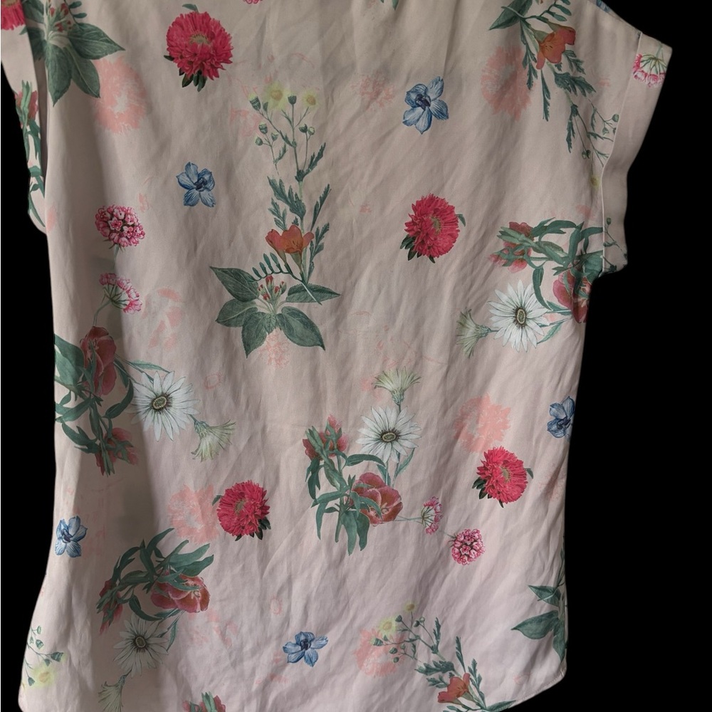 Express Floral Top Pink XS